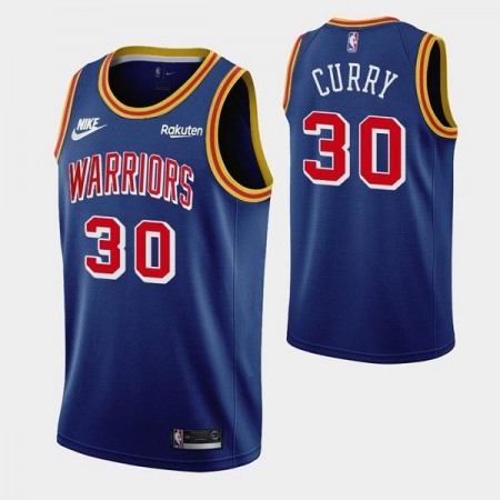 Men's Golden State Warriors #30 Stephen Curry Blue Stitched Basketball Jersey VQ5K