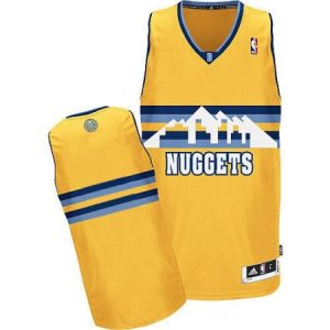 Men‘s Denver Nuggets Yellow Alternate Revolution 30 Jersey