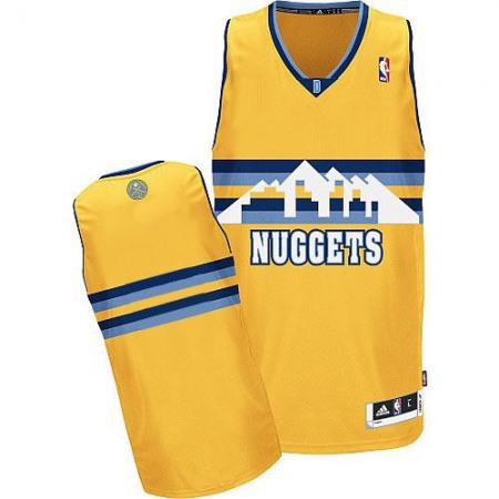 Men‘s Denver Nuggets Yellow Alternate Revolution 30 Jersey