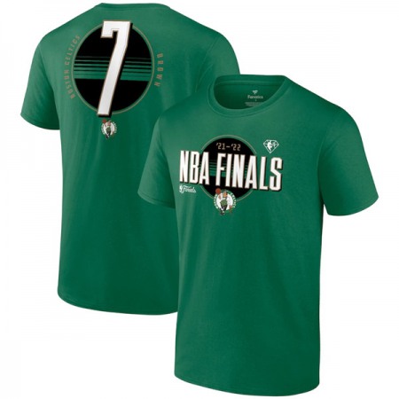 0a201858afd716cf665220e4cb5f04f0.jpeg Men's Boston Celtics #7 Jaylen Brown 2022 Green NBA Finals Name & Number T-Shirt