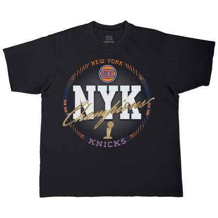 Men's New York Knicks Black 2026 NBA Finals Champions All Access Urban T-Shirt