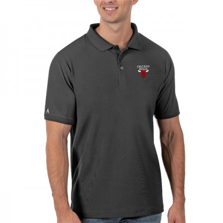 0c8809bba8e5c8782a47ec337d7fc379.jpeg Men's Chicago Bulls Antigua Grey Legacy Pique Polo