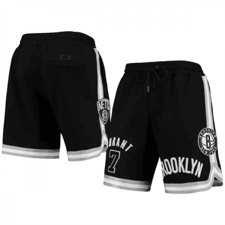 0ca01cf5e57ae353aa3f54d9128a9b13.jpeg Men's Brooklyn Nets #7 Kevin Durant Black Shorts