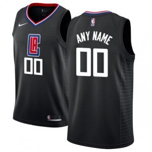Youth LA Clippers Black Custom Jersey