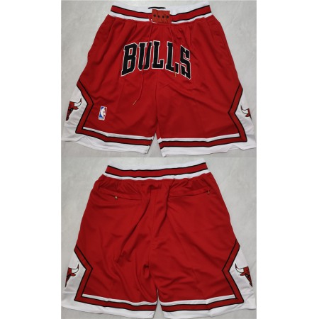 Men's Chicago Bulls Red Shorts (Run Small) 9KJG