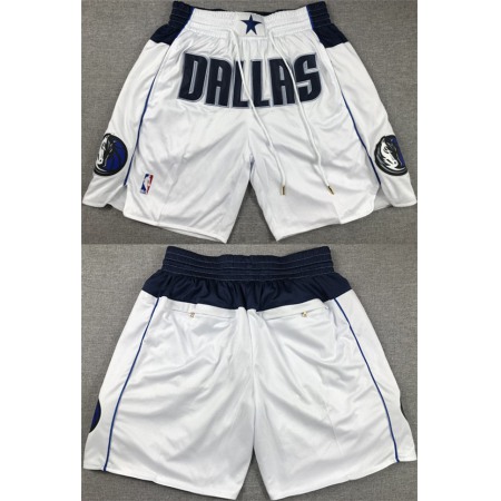 0e6217c4f10317a137907afc4c21306c.jpeg Men's Dallas Mavericks White Shorts (Run Small) T255