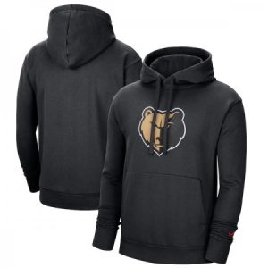 10a2cb258bc848544e392a2fb489e614.jpeg Men's Memphis Grizzlies 2021 Black City Edition Essential Logo Fleece Pullover Hoodie