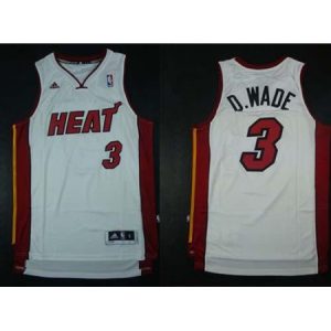 Men's Miami Heat #3 Dwyane Wade White NBA Jersey