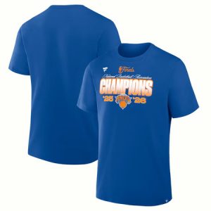 13cc50f8ad29b4d79eb2556d3b8e374f.jpeg Men's New York Knicks Blue 2026 NBA Finals Champions Core T-Shirt