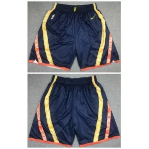 Men's Golden State Warriors Navy Shorts(Run Small) EJLS