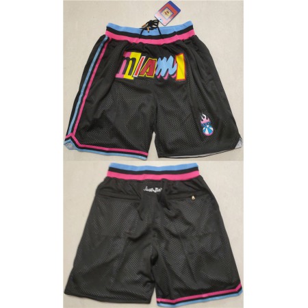 Men's Miami Heat Black Shorts (Run Small) OJGJ