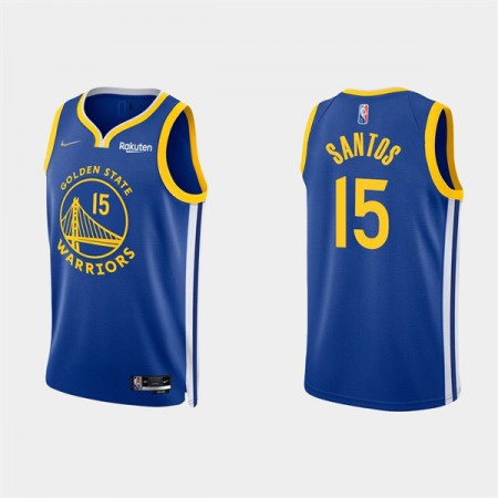 Men's Golden State Warriors #15 Gui Santos 2022 Royal Stitched Basketball Jersey 5PAO