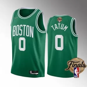 Men's Boston Celtics #0 Jayson Tatum 2022 Green NBA Finals Stitched Jersey HCVB