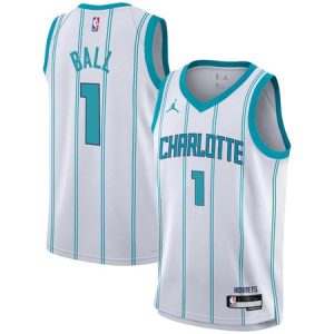 Women's Charlotte Hornets #1 LaMelo Ball Teal Swingman Icon Edition Jersey ABMY