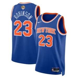 Youth New York Knicks #23 Mitchell Robinson Nike Blue 2026 NBA Finals Patch Swingman Icon Edition Jersey