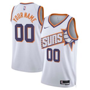 Youth Phoenix Suns Nike White Swingman Association Edition Custom Jersey