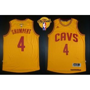 Revolution 30 Cavaliers #4 Iman Shumpert Gold The Finals Patch Stitched NBA Jersey GWBC