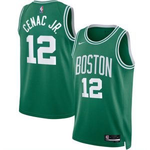 Men's Boston Celtics #12 Chris Cenac Jr. Kelly Green 2026 Draft Icon Edition Jersey