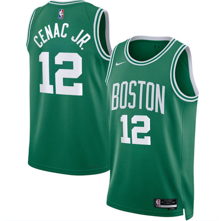 1ae40dae25adced0254466fb64c67b66.jpeg Men's Boston Celtics #12 Chris Cenac Jr. Kelly Green 2026 Draft Icon Edition Jersey