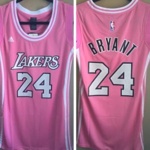 Toddlers Los Angeles Lakers #24 Kobe Bryant Pink Stitched Basketball Jersey 1ETD