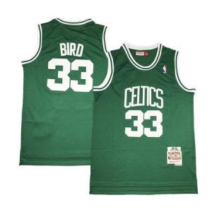 Men's Boston Celtics #33 Larry Bird Green Stitched Basketball Jersey 96H0