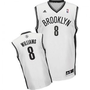 Nets #8 Deron Williams White Home Revolution 30 Stitched NBA Jersey GQN6