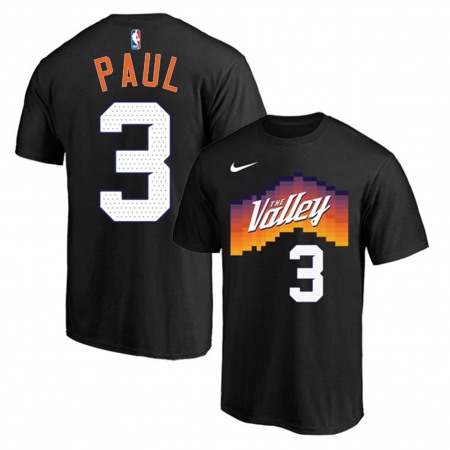 22b3877b4832e2b8a3bb1ba316799f8a.jpeg Men's Phoenix Suns #3 Chris Paul 2021 Black NBA T-Shirt