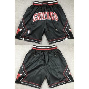 Men's Chicago Bulls Black Shorts (Run Small) GKPJ