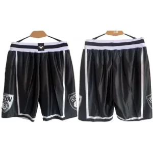 Men's Brooklyn Nets Black Shorts (Run Small) EW86