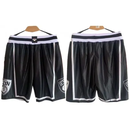 Men's Brooklyn Nets Black Shorts (Run Small) EW86
