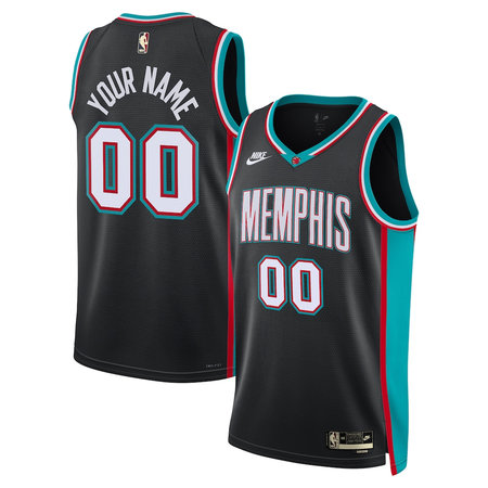 Women's Memphis Grizzlies Nike Black Swingman Classic Edition Custom Jersey
