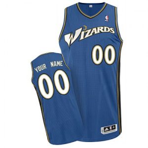 Men's Washington Wizards Blue Authentic Custom Jersey