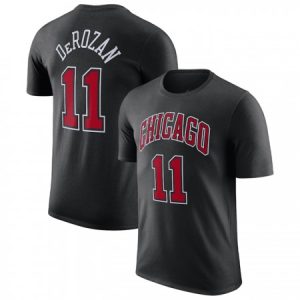 2d0e60b062e063e0a285b75d217f8654.jpeg Men's Chicago Bulls #11 DeMar DeRozan Red 2022/23 Statement Edition Name & Number T-Shirt