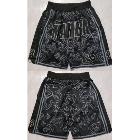 2df53beac32a3672e94081717cf4e648.jpeg Men's Los Angeles Lakers Black MAMBA Shorts