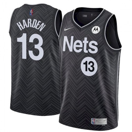 Men's Brooklyn Nets #13 James Harden Black Stitched NBA Jersey AWE1