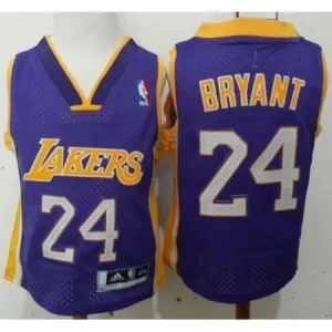 Toddler Lakers #24 Kobe Bryant Purple Stitched NBA Jersey B83C