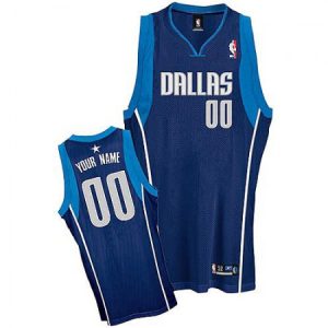 Men's Dallas Mavericks Blue Authentic Custom Jersey