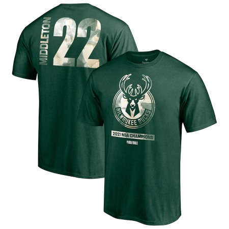 33493d783f6f89950200cd1665097239.jpeg Men's Milwaukee Bucks #22 Michael Redd 2021 Green Finals Champions T-Shirt