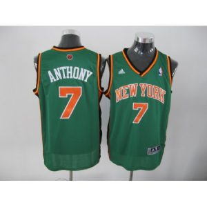 Knicks #7 Carmelo Anthony Green Stitched NBA Jersey CV9P