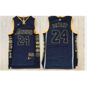 Men's Los Angeles Lakers #24 Kobe Bryant Black Stitched NBA Jersey MRRM
