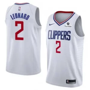 Men's Los Angeles Clippers #2 Kawhi Leonard White Stitched NBA Jersey QH38