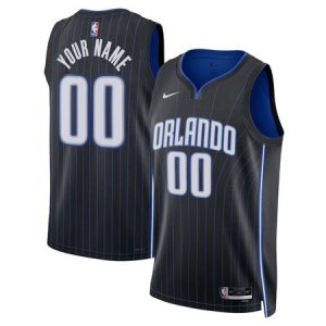 Youth Orlando Magic Nike Black Swingman Icon Edition Custom Jersey