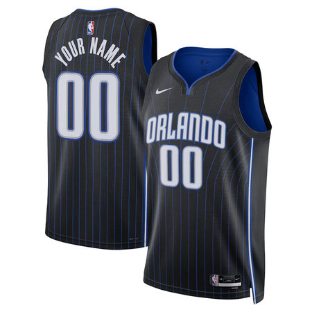 Women's Orlando Magic Nike Black Swingman Icon Edition Custom Jersey