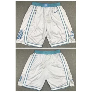Men's Los Angeles Lakers White Shorts (Run Small) 86PJ
