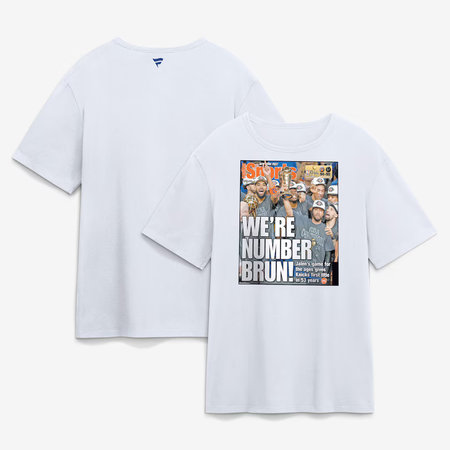 Men's New York Knicks x New York Post White 2026 NBA Finals Champions Newspaper Cover T-Shirt