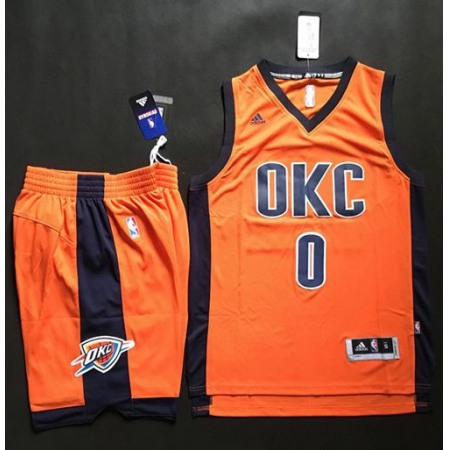 3c84480fccfe721254a583cec8d75c80.jpeg Thunder #0 Russell Westbrook Orange Alternate A Set Stitched NBA Jersey