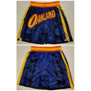 Men's Golden State Warriors Navy Shorts(Run Small) 9OX1