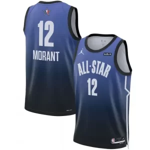 Men's 2023 All-Star #12 Ja Morant Blue Game Swingman Stitched Basketball Jersey 2ESP