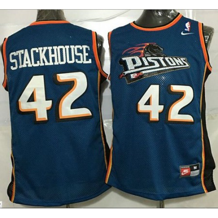 3e1da36e482908a82e3d3133588d7d92.jpeg Revolution 30 Pistons #6 Josh Smith Blue Stitched NBA Jersey UJKR