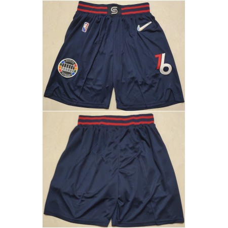 3f03558ff646b0411486fa72d9c47bd1.jpeg Men's Philadelphia 76ers Navy 75th Anniversary Shorts (Run Small)